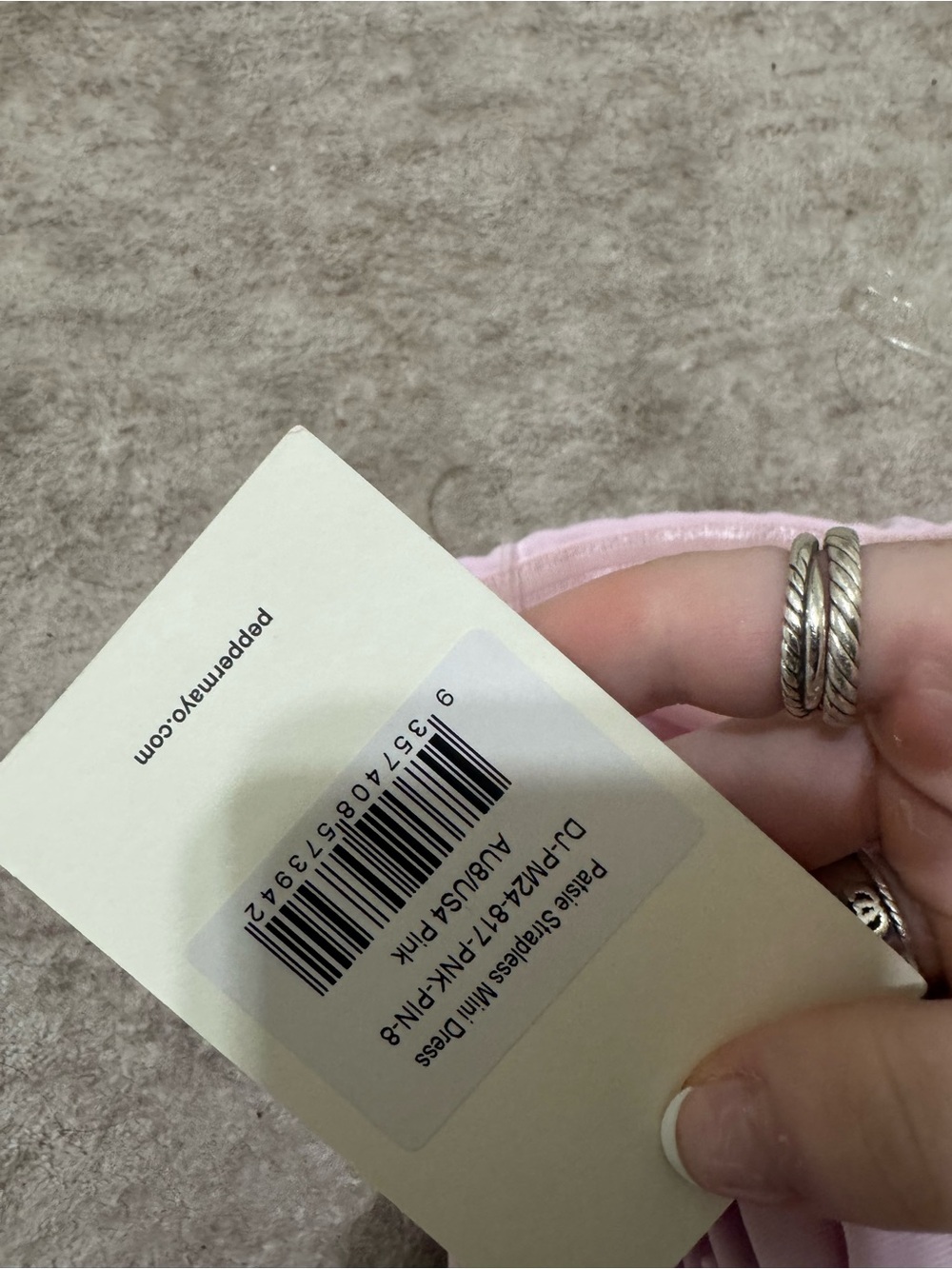 Peppermayo Patise strapless mini dress size 4 nwt - Picture 4 of 4